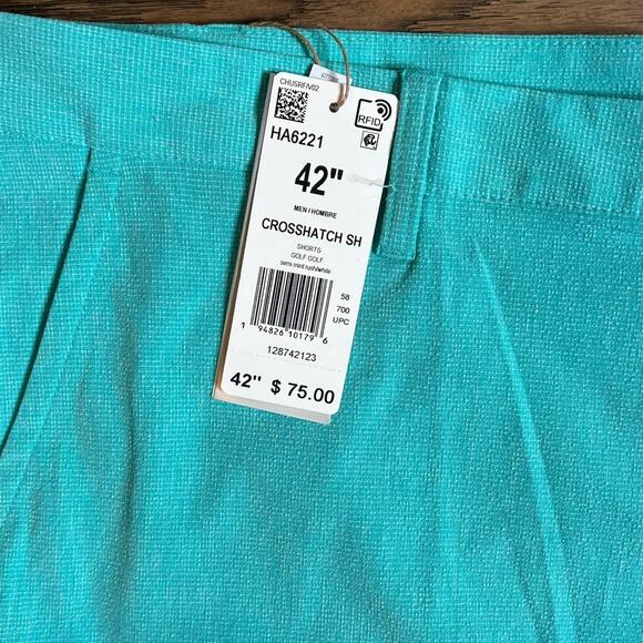 Adidas Golf Men’s Casual Crosshatch Shorts Size 42 NWT Excellent Condition - Picture 3 of 5